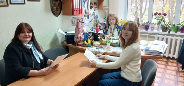 Зустріч гарантів ОПП «Середня освіта (Музичне мистецтво)» першого (бакалаврського) та другого (магістерського) рівнів вищої освіти з директором Кам`янець-Подільського ліцею №9 ім. А. М. Трояна Осадчук  Наталією Вікторівною в рамках моніторингу